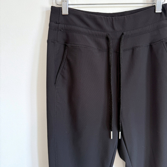 Halara Softlyzero Joggers Black Ribbed Women's Size Small Drawstring Pockets - Picture 2 of 9